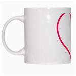 Customizable Shotgun Heart White Mugs Left