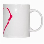 Customizable Shotgun Heart White Mugs Right