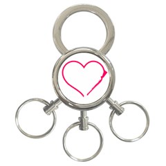 Customizable Shotgun Heart 3-ring Key Chains by CraftyLittleNodes