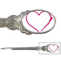 Customizable Shotgun Heart Letter Openers