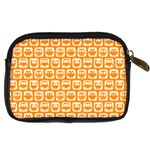 Yellow And White Owl Pattern Digital Camera Cases Back