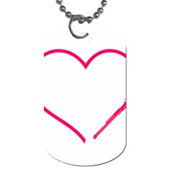 Customizable Shotgun Heart Dog Tag (two Sides) by CraftyLittleNodes