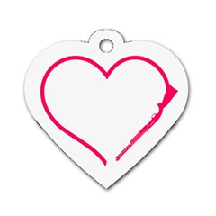 Customizable Shotgun Heart Dog Tag Heart (two Sides) by CraftyLittleNodes