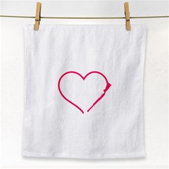 Customizable Shotgun Heart Face Towel