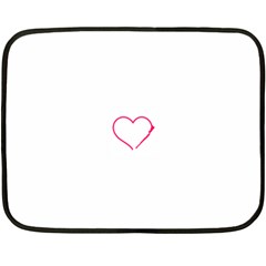 Customizable Shotgun Heart Double Sided Fleece Blanket (mini) 