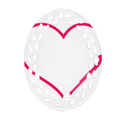 Customizable Shotgun Heart Ornament (oval Filigree) 