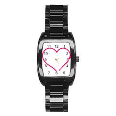 Customizable Shotgun Heart Stainless Steel Barrel Watch by CraftyLittleNodes