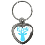 Party Deer With Bunting Key Chains (Heart)  Front