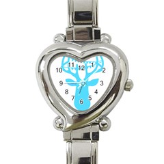 Party Deer With Bunting Heart Italian Charm Watch by CraftyLittleNodes