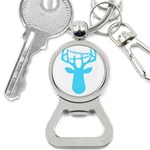 Party Deer With Bunting Bottle Opener Key Chains Front