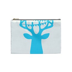 Party Deer With Bunting Cosmetic Bag (medium)  by CraftyLittleNodes