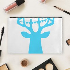 Party Deer With Bunting Cosmetic Bag (large)  by CraftyLittleNodes