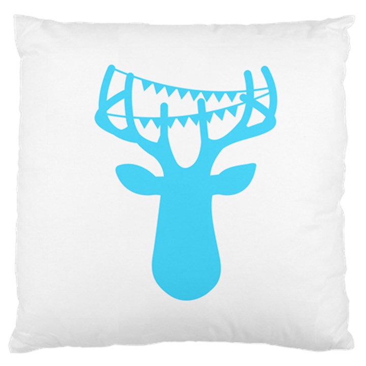 Party Deer With Bunting Large Cushion Cases (One Side) 