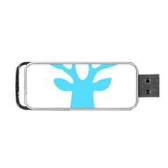 Party Deer With Bunting Portable Usb Flash (one Side)