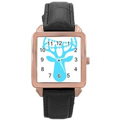 Party Deer With Bunting Rose Gold Watches