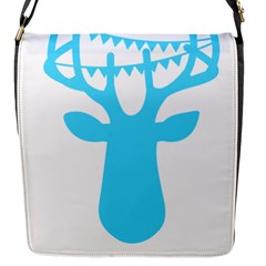 Party Deer With Bunting Flap Messenger Bag (s)