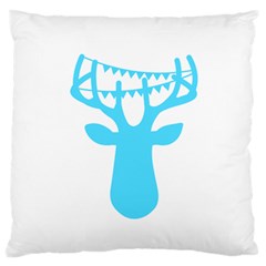 Party Deer With Bunting Standard Flano Cushion Cases (one Side) 