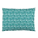 Teal And White Owl Pattern Pillow Cases 26.62 x18.9  Pillow Case