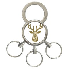 Life Is A Party Buck Deer 3-ring Key Chains by CraftyLittleNodes