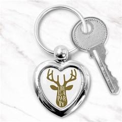 Life Is A Party Buck Deer Key Chains (heart) 