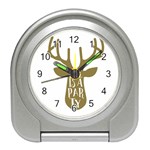 Life Is A Party Buck Deer Travel Alarm Clocks Front