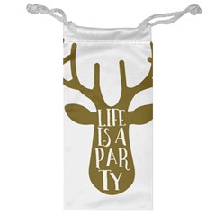 Life Is A Party Buck Deer Jewelry Bags