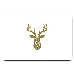 Life Is A Party Buck Deer Large Doormat 