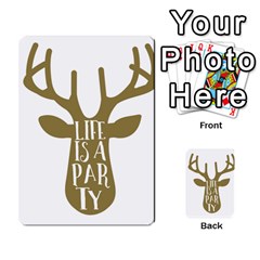 Life Is A Party Buck Deer Multi-purpose Cards (rectangle) 