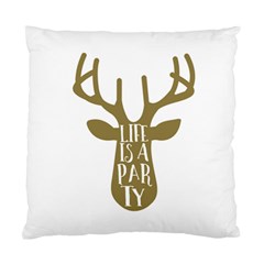 Life Is A Party Buck Deer Standard Cushion Cases (two Sides) 