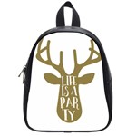 Life Is A Party Buck Deer School Bags (Small)  Front