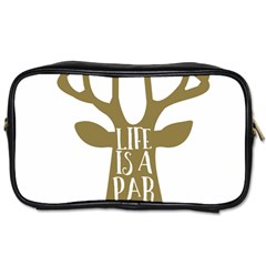 Life Is A Party Buck Deer Toiletries Bags