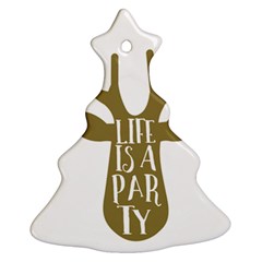 Life Is A Party Buck Deer Ornament (christmas Tree)