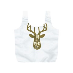 Life Is A Party Buck Deer Full Print Recycle Bags (s) 