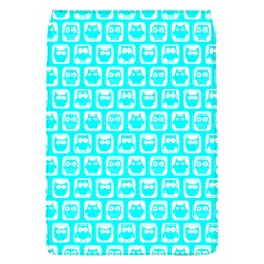 Aqua Turquoise And White Owl Pattern Flap Covers (l)  by GardenOfOphir