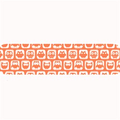 Coral And White Owl Pattern Large Bar Mats