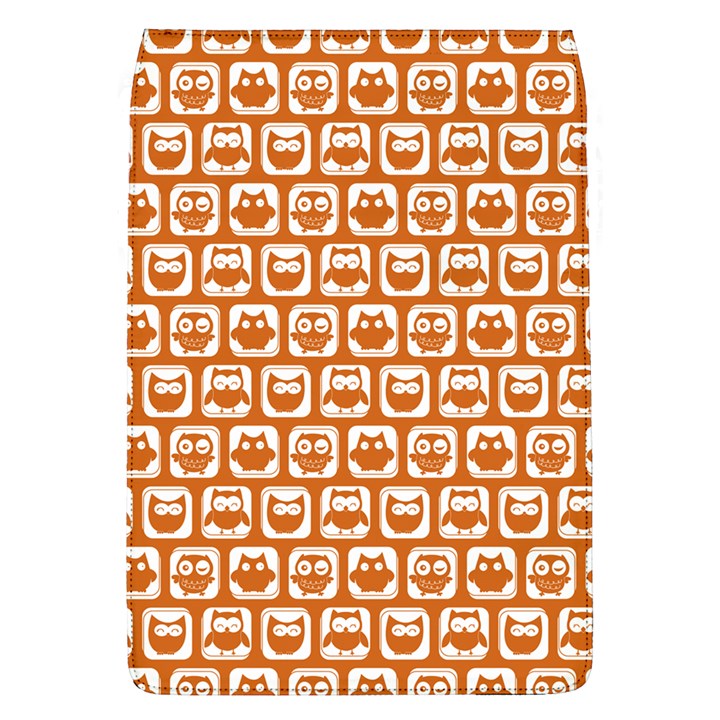 Orange And White Owl Pattern Flap Covers (L) 