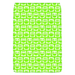 Lime Green And White Owl Pattern Flap Covers (l)  by GardenOfOphir