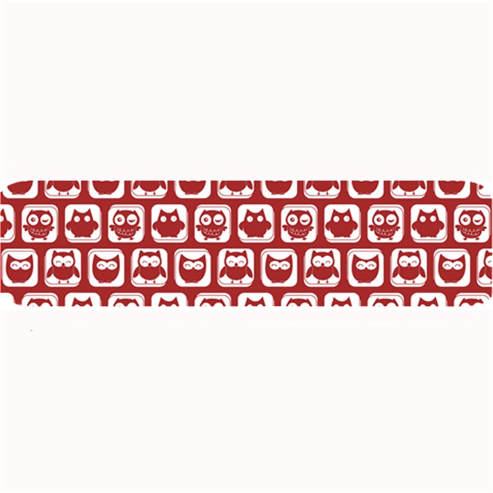 Red And White Owl Pattern Large Bar Mats