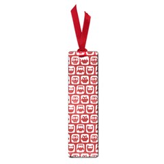 Red And White Owl Pattern Small Book Marks