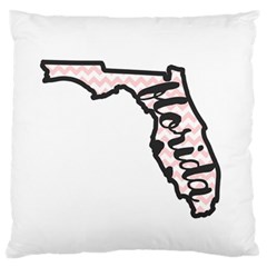 Florida Map Pride Chevron Standard Flano Cushion Cases (two Sides)  by CraftyLittleNodes