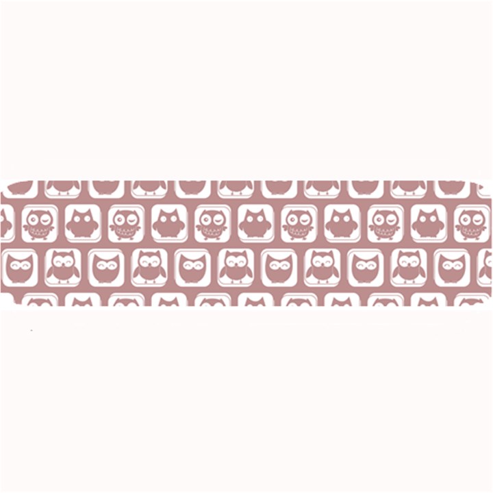 Light Pink And White Owl Pattern Large Bar Mats