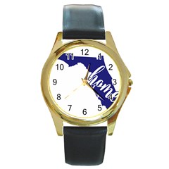 Florida Home  Round Gold Metal Watches