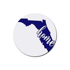 Florida Home  Rubber Coaster (round)  by CraftyLittleNodes