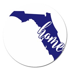 Florida Home  Magnet 5  (round)