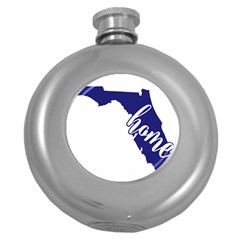 Florida Home  Round Hip Flask (5 Oz) by CraftyLittleNodes