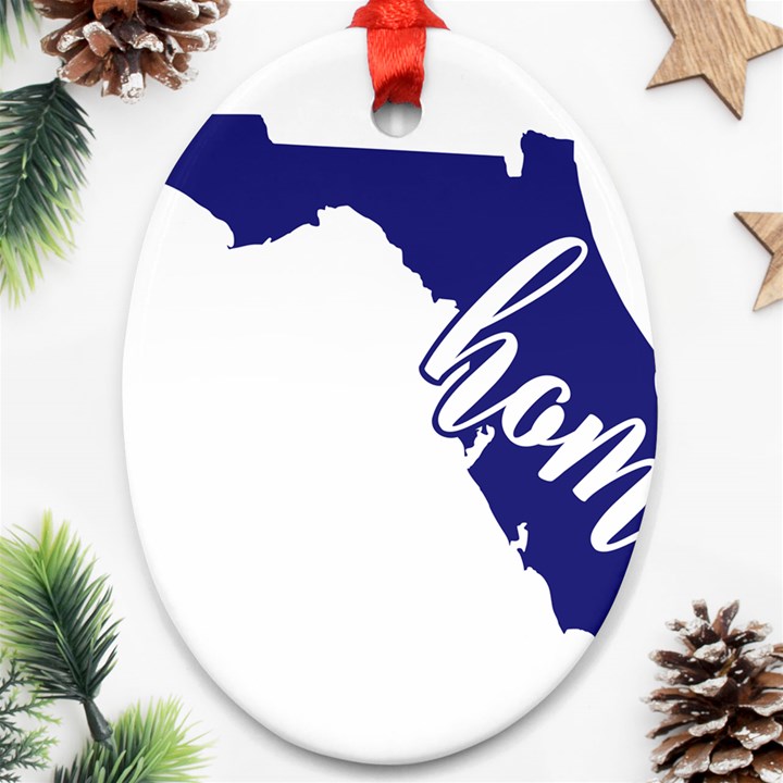 Florida Home  Oval Ornament (Two Sides)