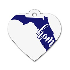 Florida Home  Dog Tag Heart (one Side) by CraftyLittleNodes