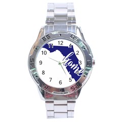 Florida Home  Stainless Steel Men s Watch by CraftyLittleNodes