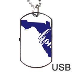 Florida Home  Dog Tag Usb Flash (two Sides) 