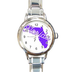 Florida Home State Pride Round Italian Charm Watches by CraftyLittleNodes